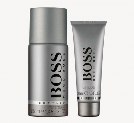 HUGO BOSS BOTTLED Набор Дезодорант спрей 150 мл + гель для душа 50 мл