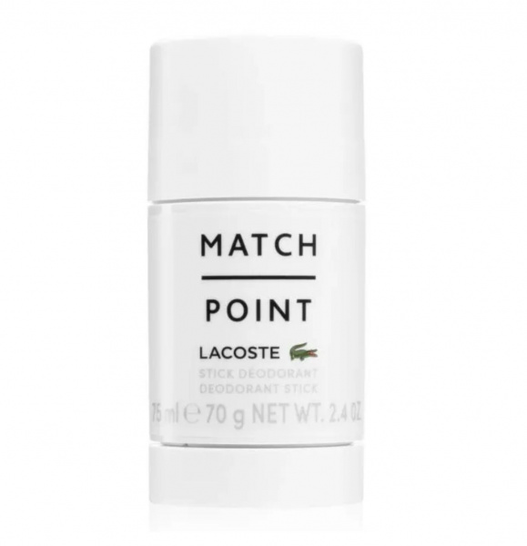 Lacoste Match Point Дезодорант стик Мужской 70 g